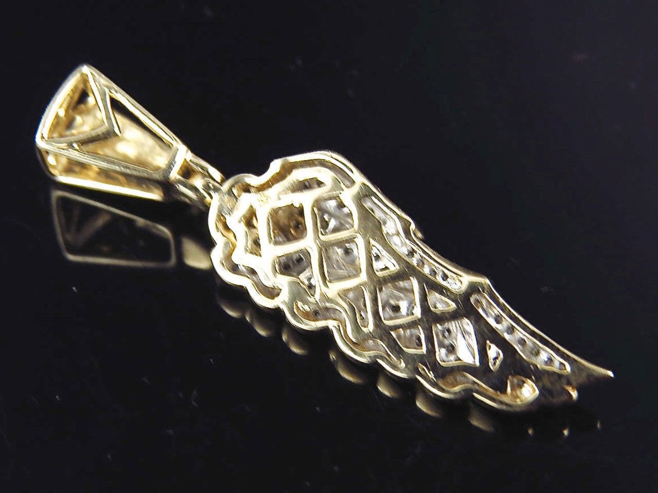 hip hop Angle Wing CZ Diamond hip hop pendant Best gift for Him