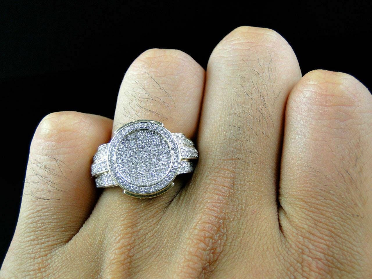 Luxury CZ Diamond Ring with 925 Sterling Silver – Perfect Gift for Men