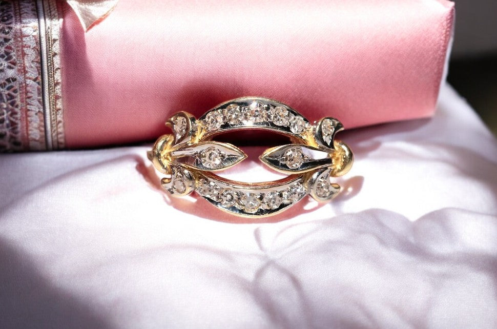 Vintage-Inspired 925 Sterling Silver Ring with Sparkling CZ Diamond – Elegant Antique-Style Jewelry for Women