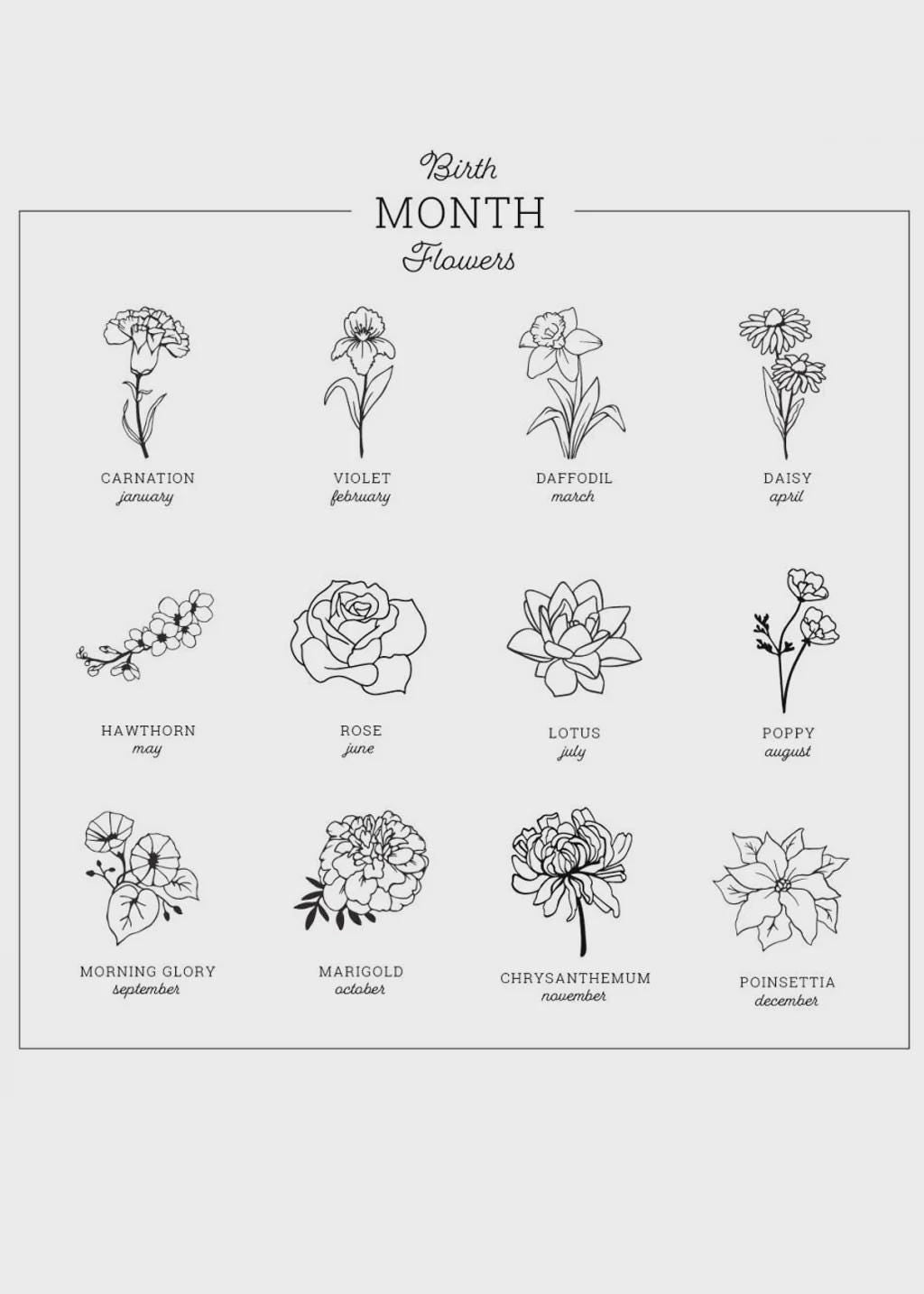 Customized Birth Flower Ring • Handmade Family Birth Month Bouquet Ring • Unisex Engraved Floral Ring. Unique Gift.