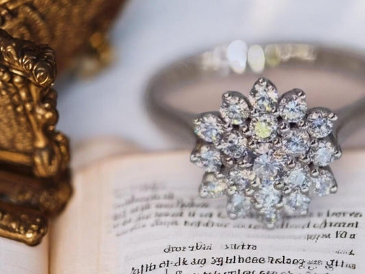 Lab-Grown Diamond Anniversary Ring | 925 Sterling Silver | Perfect Valentines Gift for Her