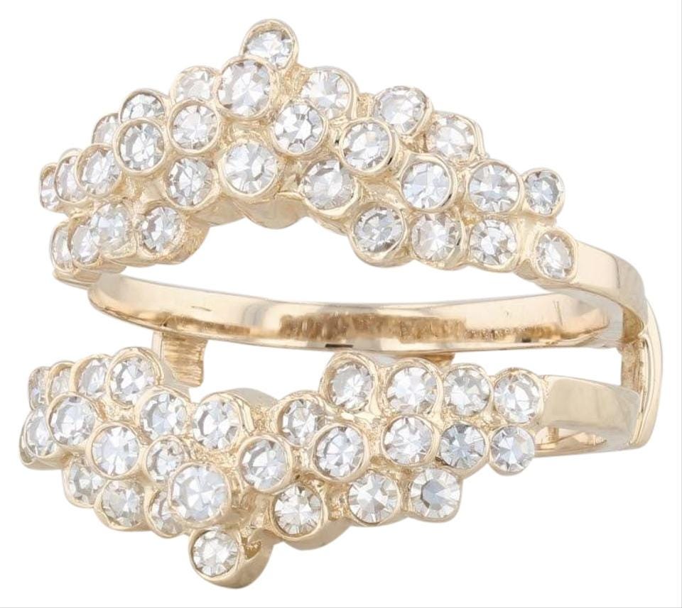 18k Gold Plated Silver 925 Vintage Inspired CZ Diamond Ring