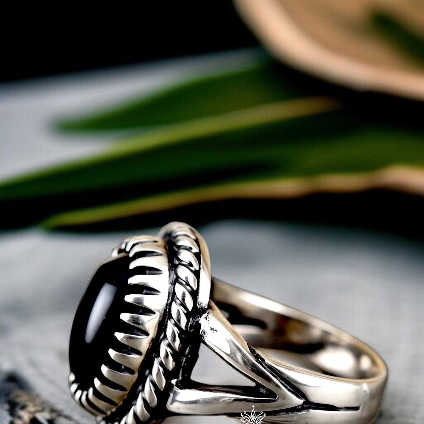 925 Silver Black Onyx Ring • Handmade Statement Ring • Onyx Gemstone Ring for Him & Her • Unisex Boho Jewelry Gift