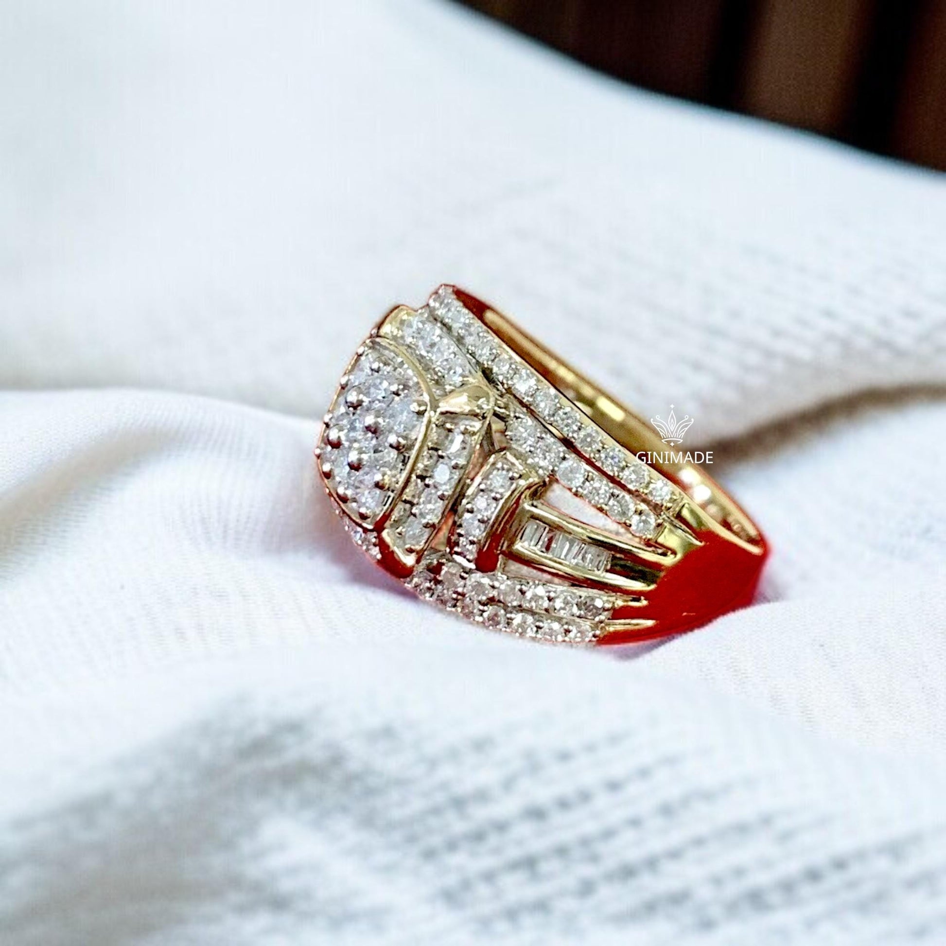 Iced Out Hip Hop Statement Ring
