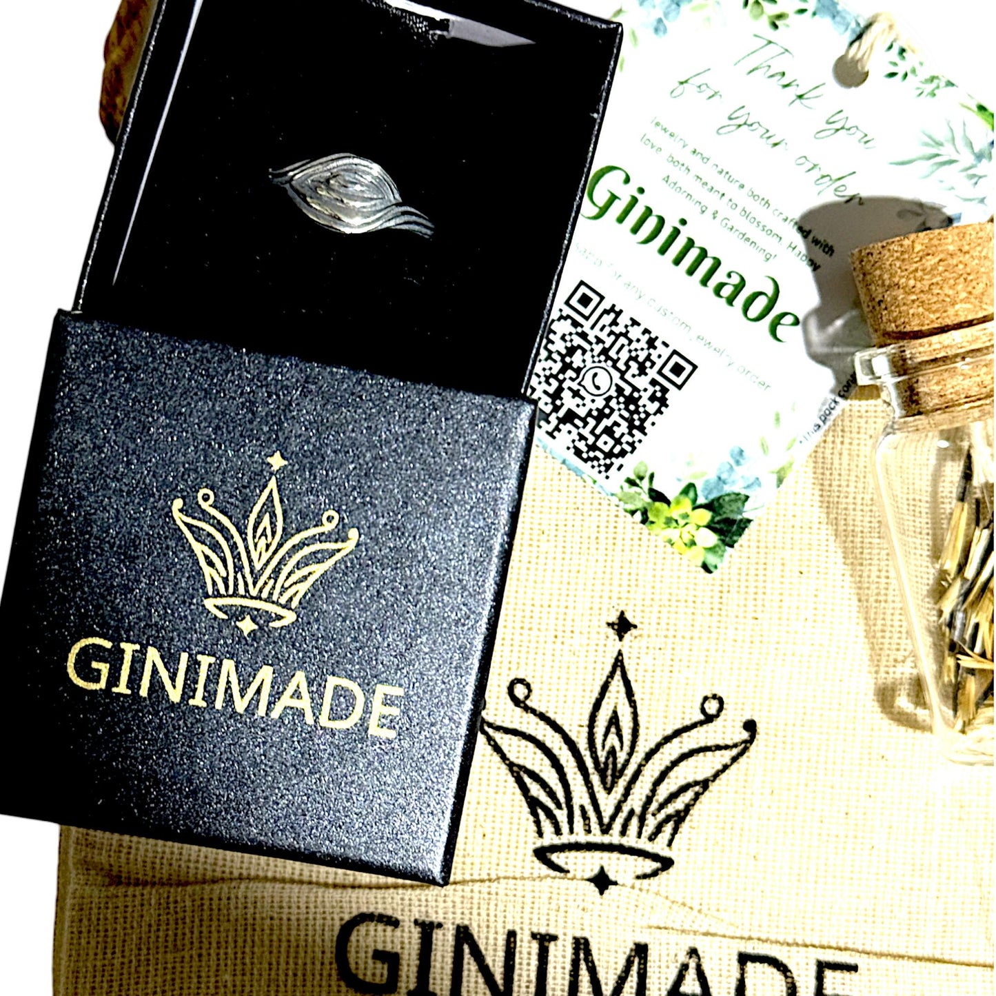 Rustic Sterling Silver Leaf Ring | Handmade Nature Jewelry | Textured Silver Band | Wavy Boho Ring | Gift for Her