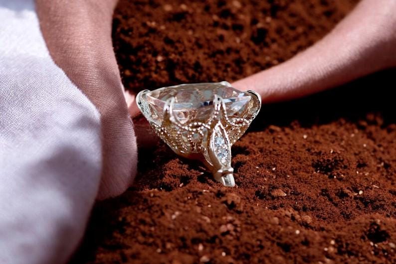 Vintage 925 silver ring, pink CZ stone, elegant anniversary gift