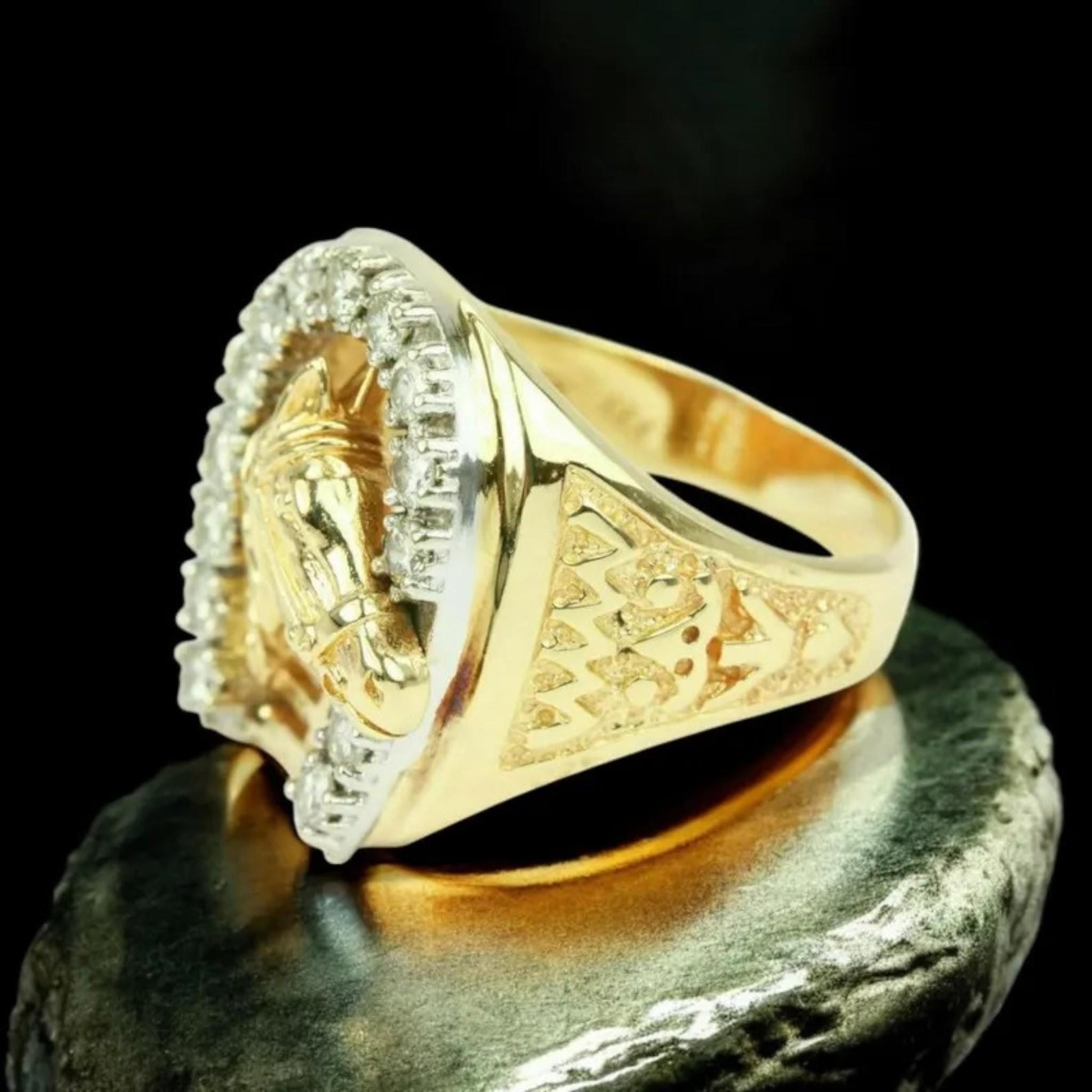 Personalized Elvis Horseshoe Ring