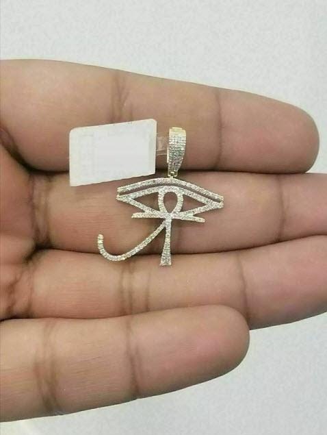 Eye of Horus Necklace • 925 Sterling Silver Amulet Pendant • CZ Diamond Egyptian Protection Jewelry • Spiritual Gift for Him or Her