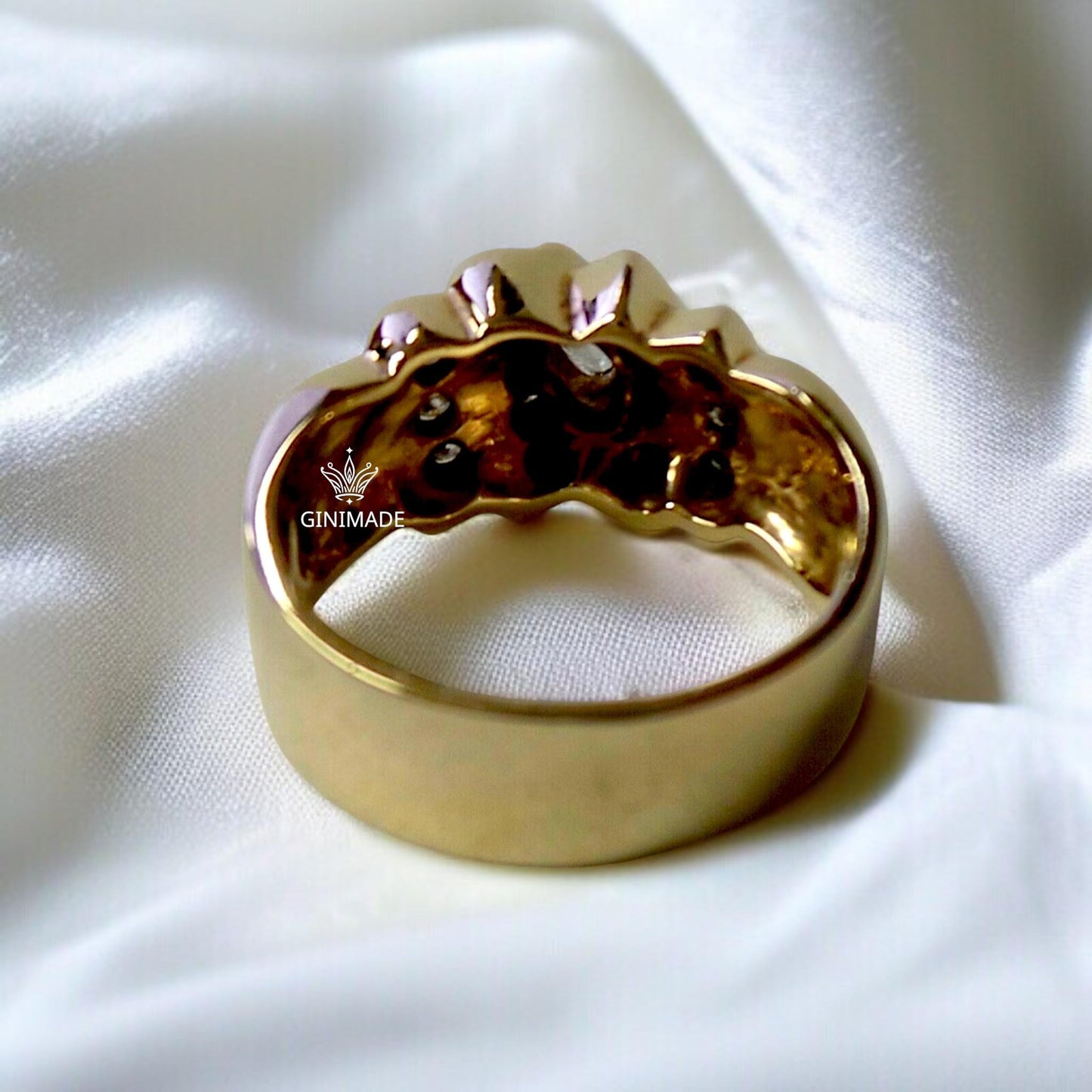 Vintage 925 Sterling Silver CZ Diamond Ring