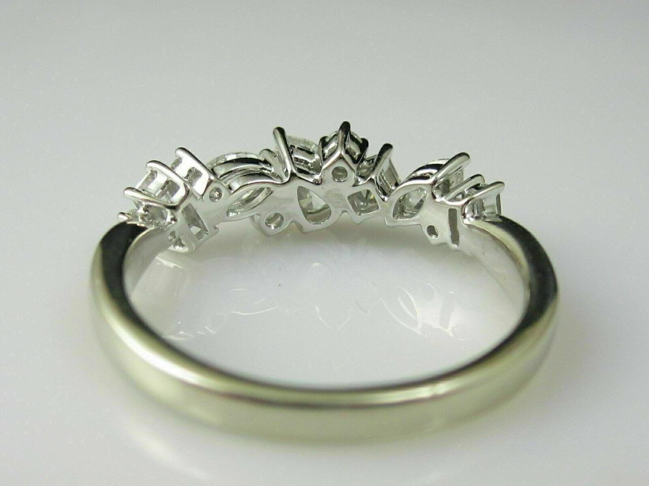 Unique Multi Shaped CZ Band - Mixed Cut Stone Stackable Rings for Her - Anniversary Wedding Bands Women