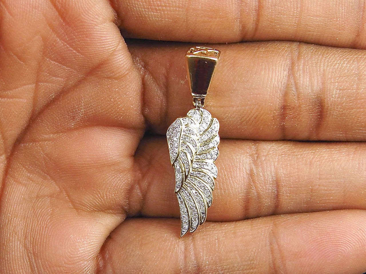 Hip hop-style 3D cross necklace in 925 silver