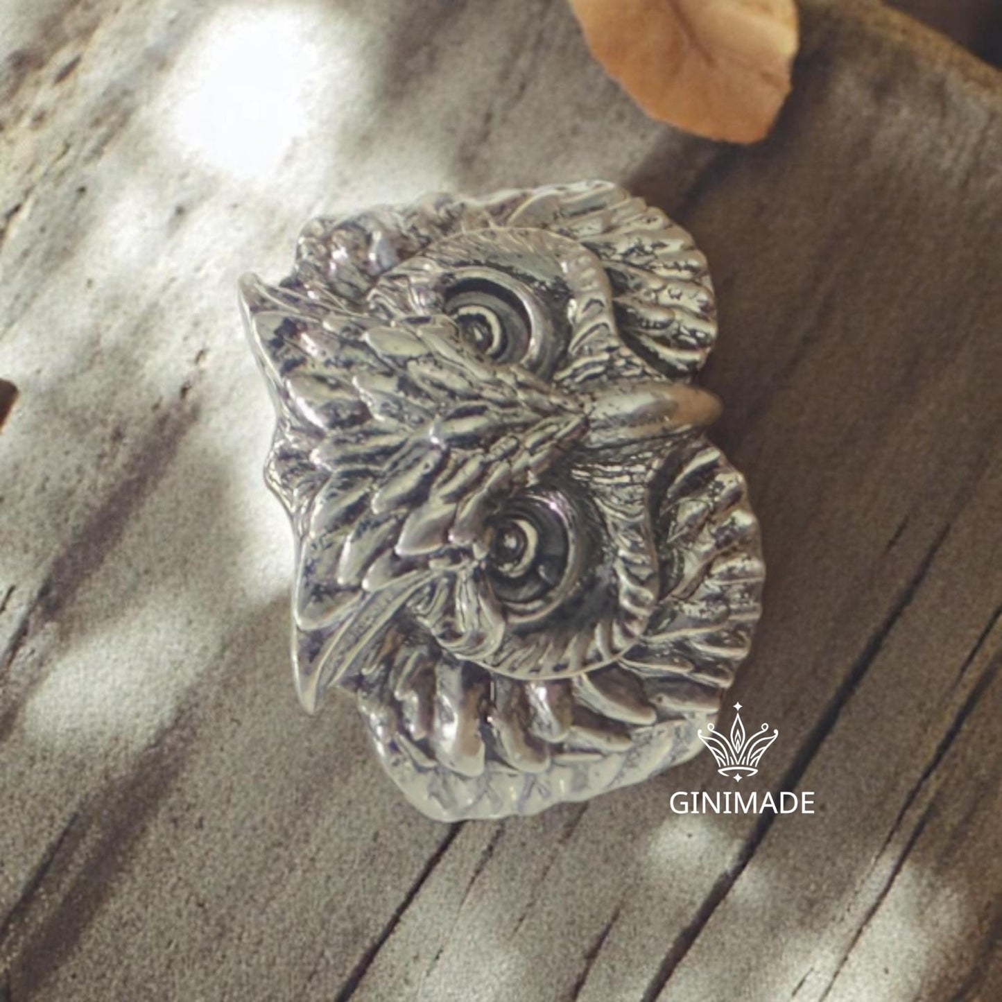 Owl Ring in 925 Sterling Silver | Unisex Handmade Bird Ring | Gothic Boho Animal Jewelry | Forest Nature Ring | Gift for Him or Her