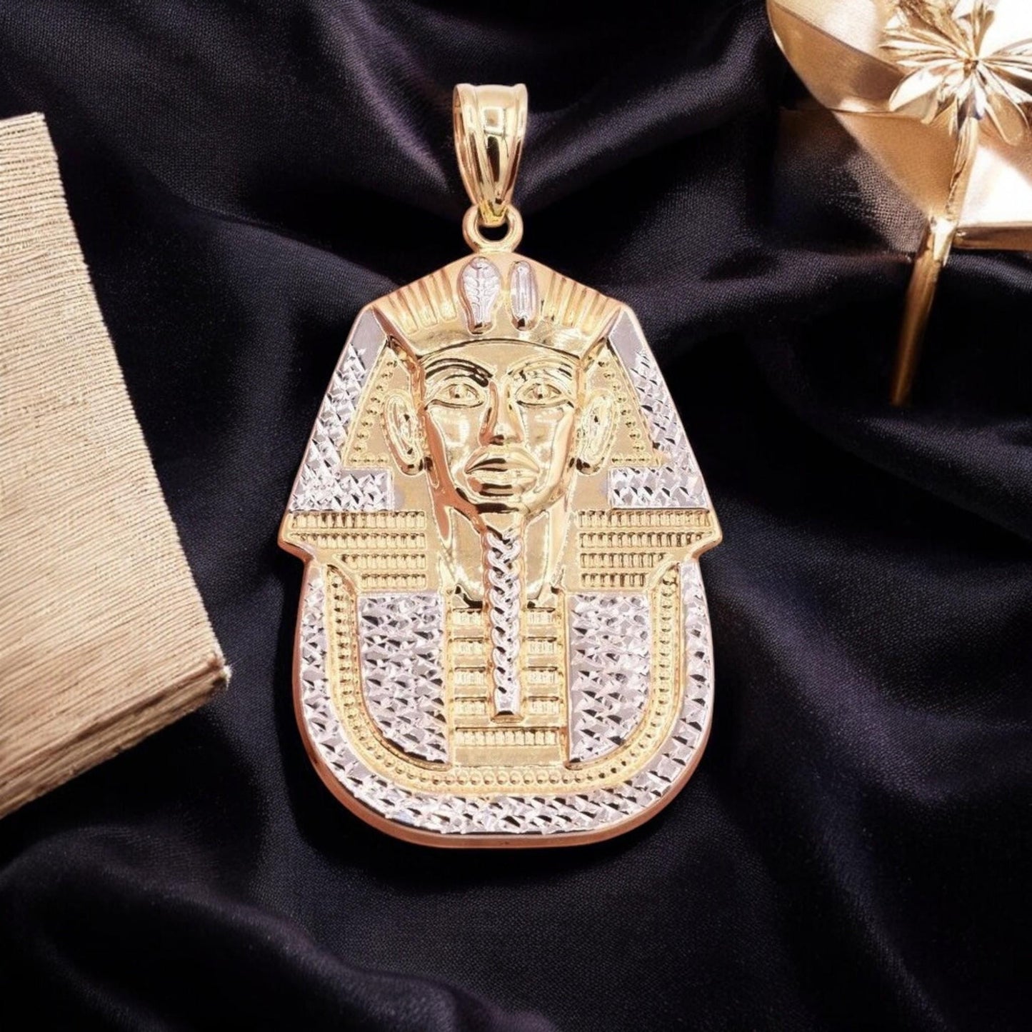Egyptian Pharaoh King Pendant in Sterling 925 Silver - A Unique Tribute to Ancient Majesty, fathers day gift.
