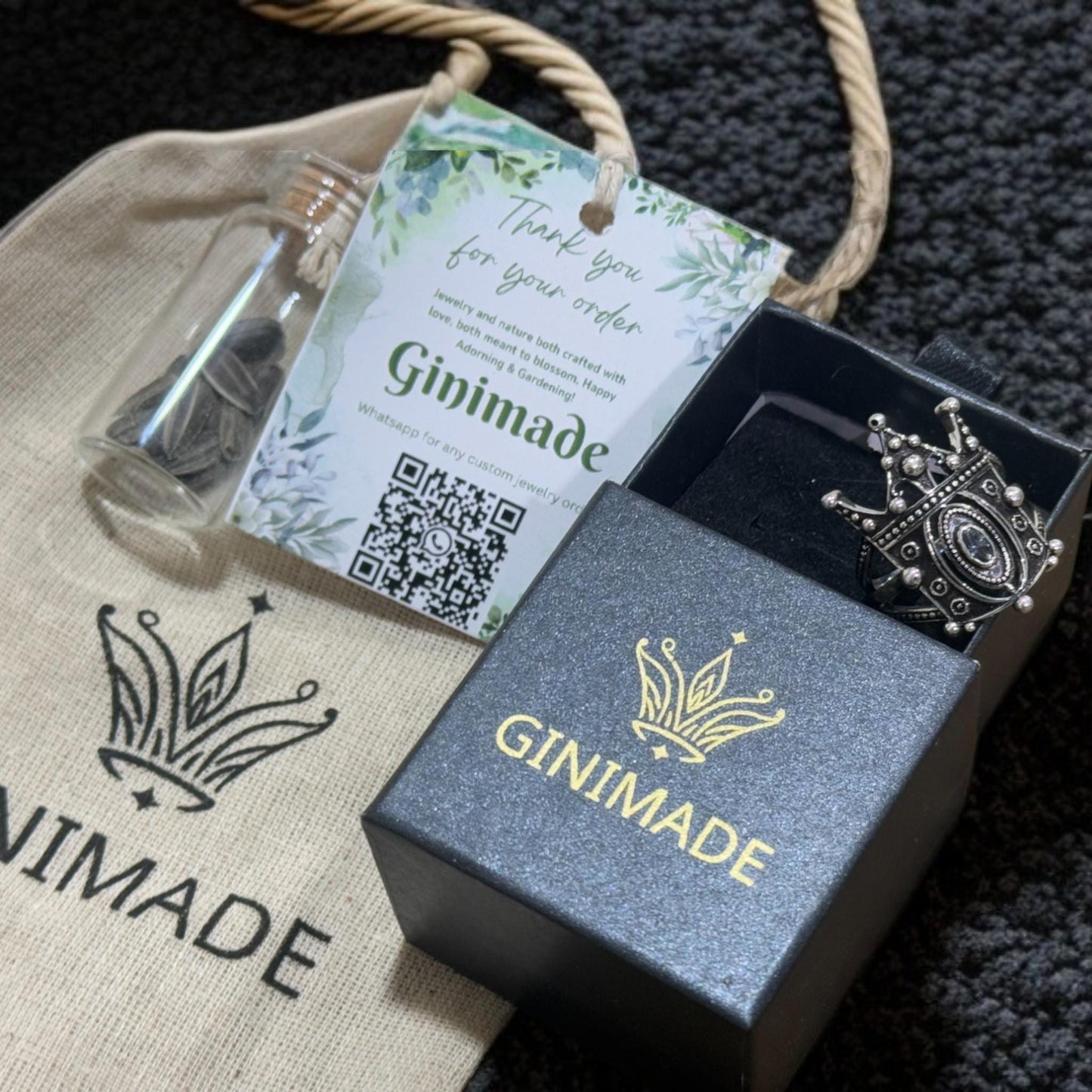 Elegant European Crown Ring in 925 Sterling Silver | Royal Style Jewelry Gift | Vintage Crown Design