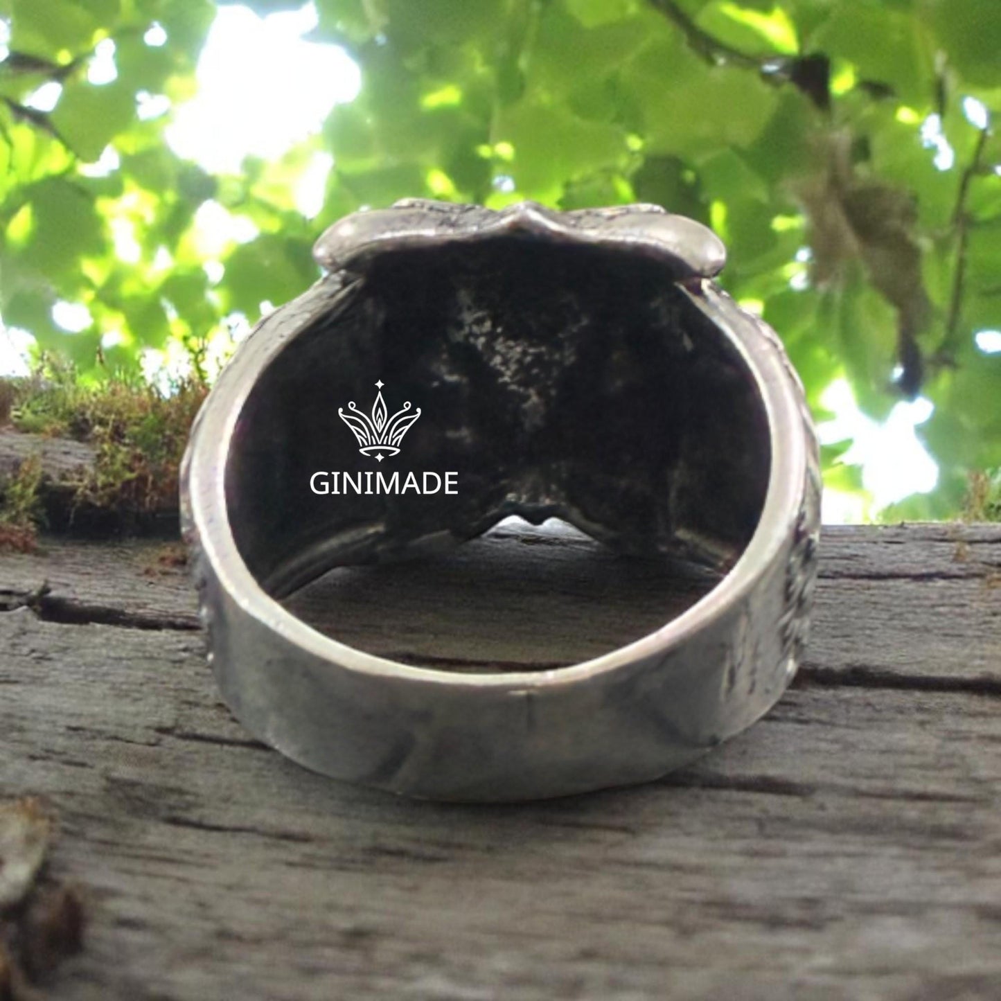 Owl Ring in 925 Sterling Silver | Unisex Handmade Bird Ring | Gothic Boho Animal Jewelry | Forest Nature Ring | Gift for Him or Her