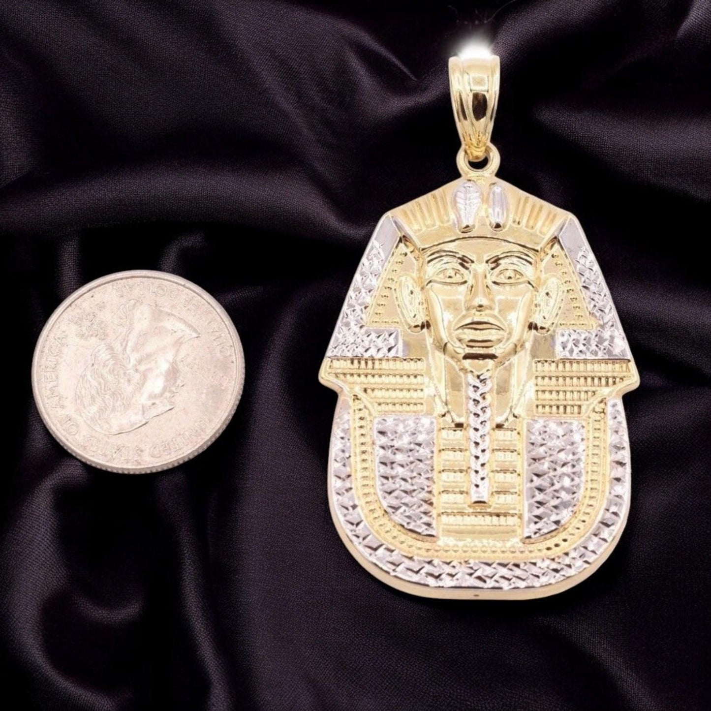 Egyptian Pharaoh King Pendant in Sterling 925 Silver - A Unique Tribute to Ancient Majesty, fathers day gift.