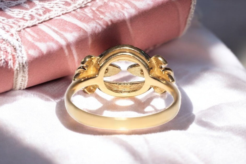 Vintage-Inspired 925 Sterling Silver Ring with Sparkling CZ Diamond – Elegant Antique-Style Jewelry for Women