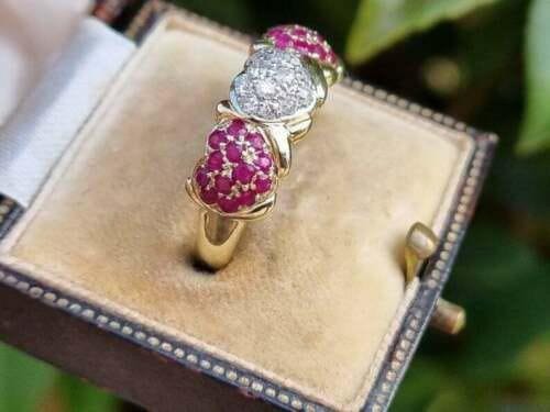 Vintage-Inspired Ruby & Lab-Grown Diamond Jewelry