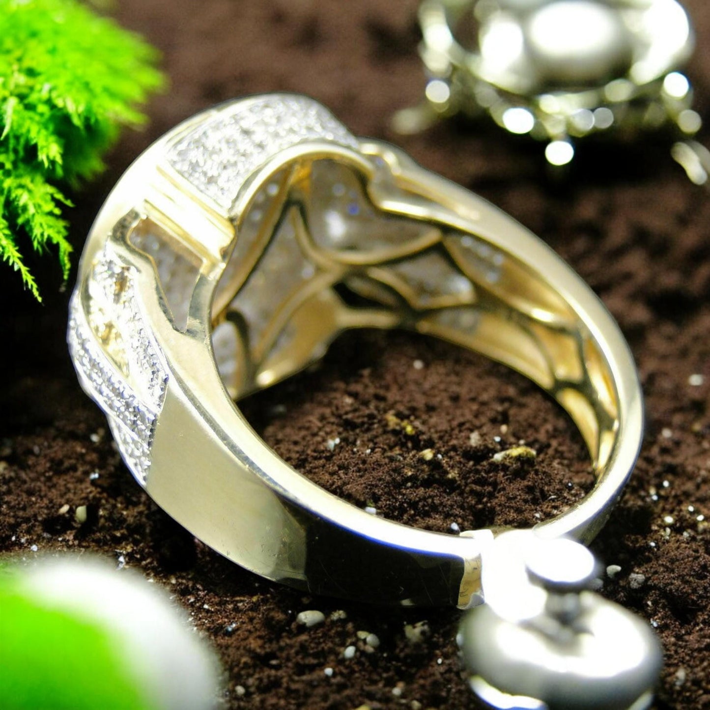 Luxury CZ Diamond Ring with 925 Sterling Silver – Perfect Gift for Men