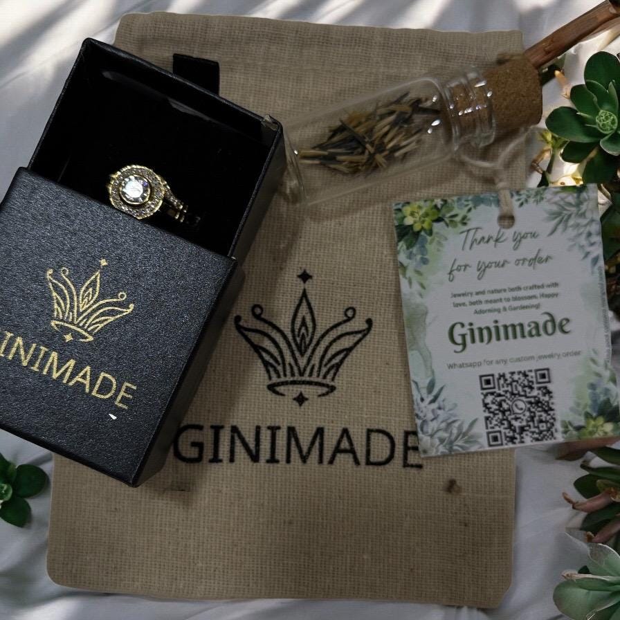 Timeless Love - Vintage CZ Diamond Engagement Rings 925 Silver Antique Twin Wedding Ring"