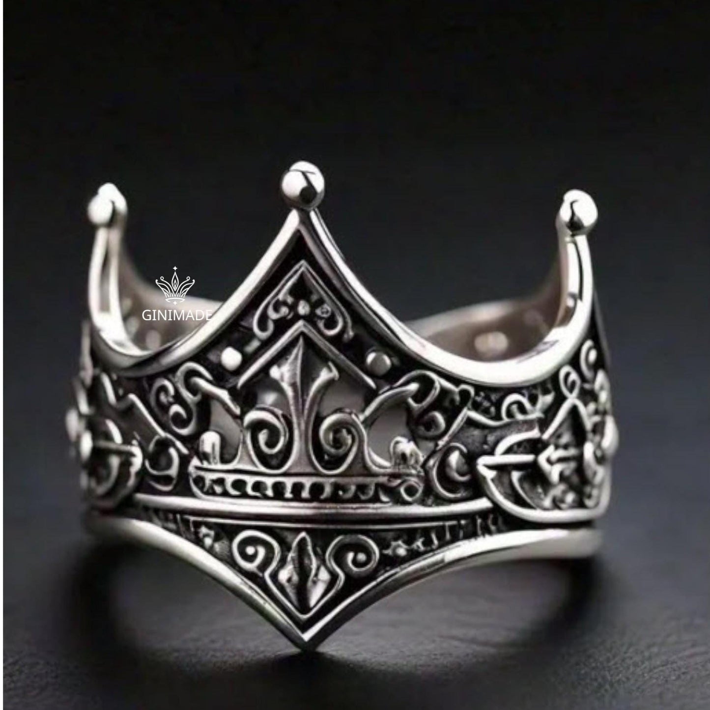 crown ring gift for her elegant