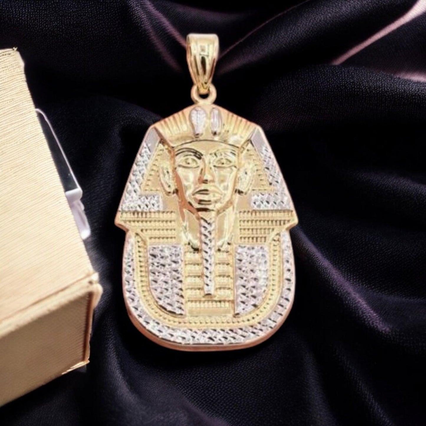 Egyptian Pharaoh King Pendant in Sterling 925 Silver - A Unique Tribute to Ancient Majesty, fathers day gift.