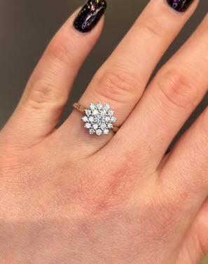 Lab-Grown Diamond Anniversary Ring | 925 Sterling Silver | Perfect Valentines Gift for Her