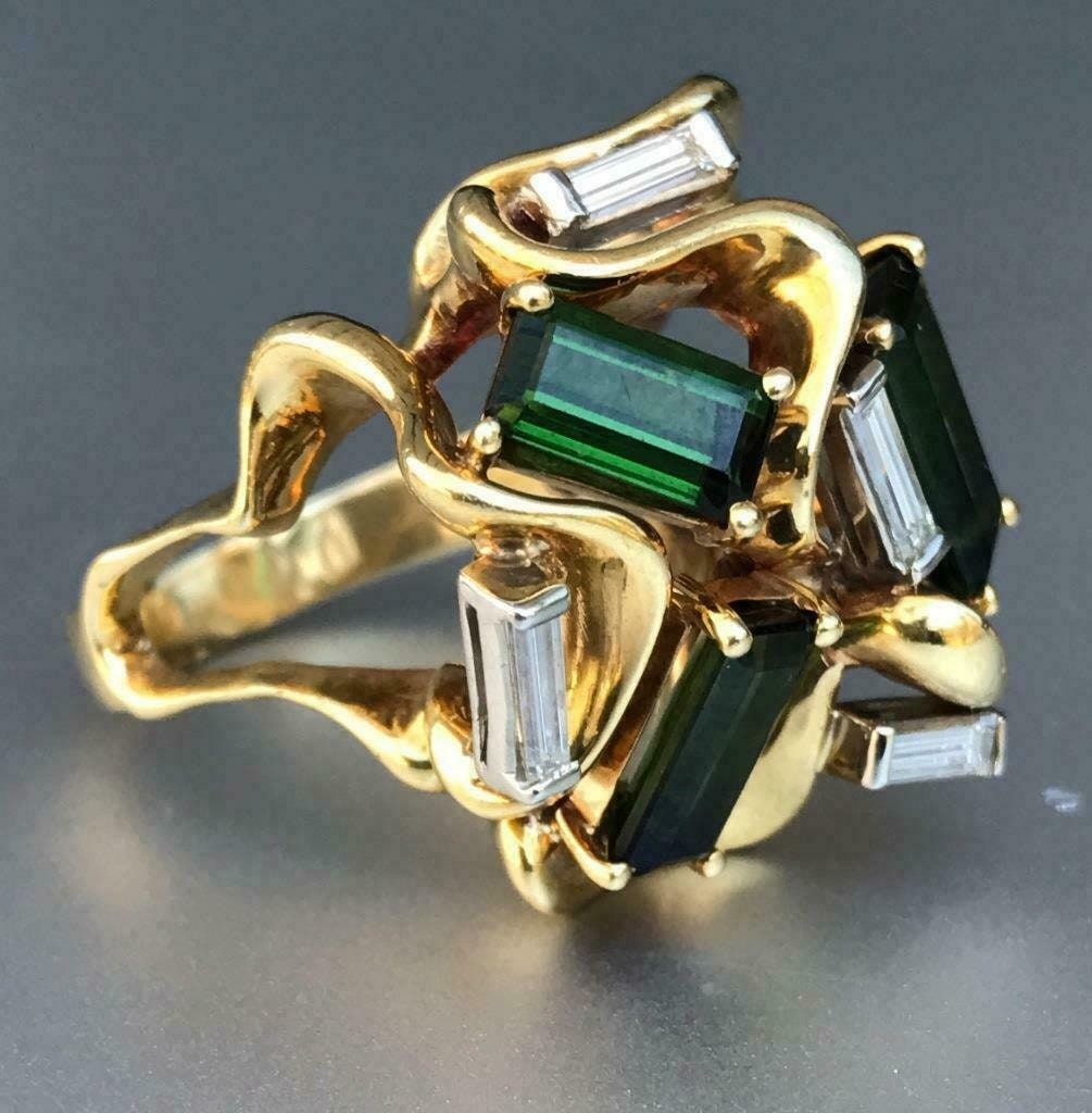 Designer Multi Color Starling Ring, 925 Silver Gold Plating, CZ Stone, Artistic Jewelry