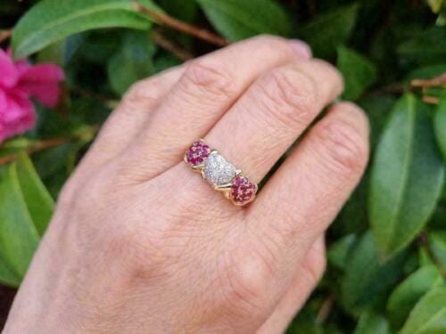 Luxury Ruby & Diamond Engagement Ring