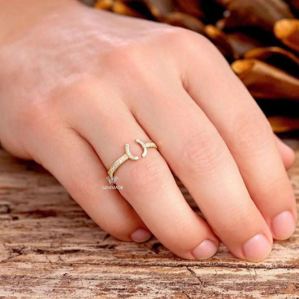 Lucky Gold Statement Ring for Women • Dainty Stacking Ring • Gift for Her